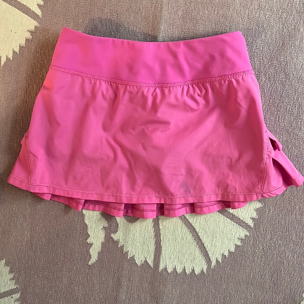pink athletic skirt